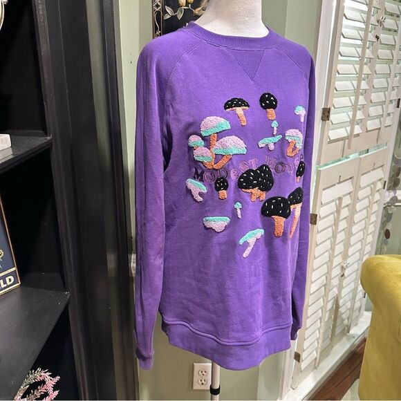 Modest Mouse Embroidered Mushroom Crewneck Sweatshirt – Size M RARE ITEM - Picture 4 of 11